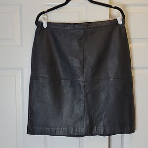 Jessica Holbrook Leather Skirt